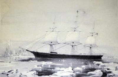 Illustration de Currier & Ives du 19ème siècle. Clipper Red Jacket - N. and Ives, J.M. Currier